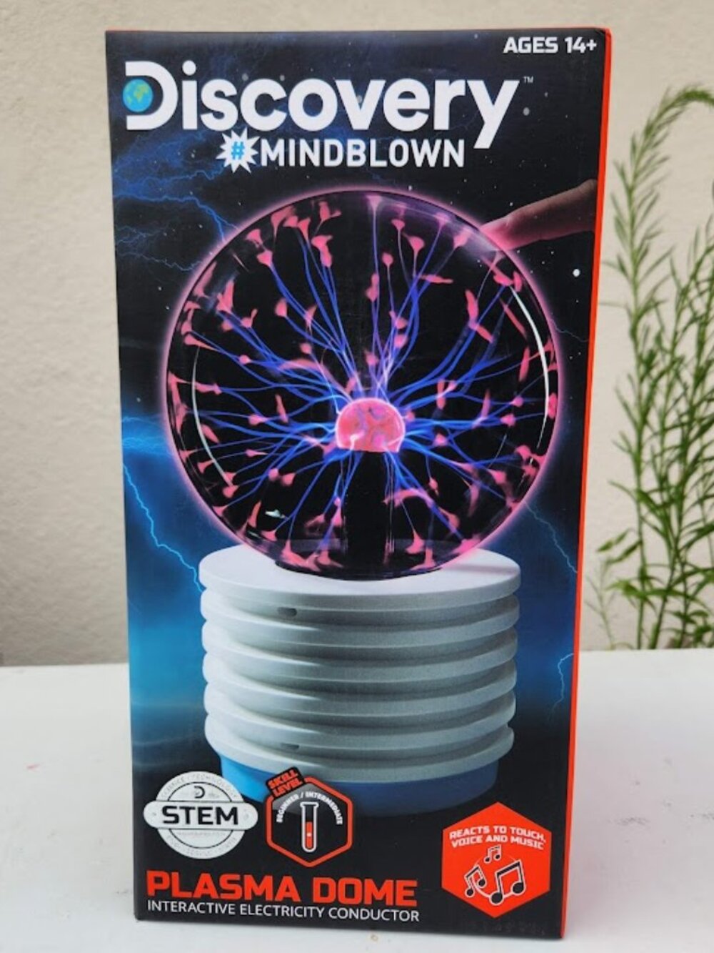 NEW Discovery Plasma Globe Lamp Room Decor Science Gift Touch and Sound Lightnin